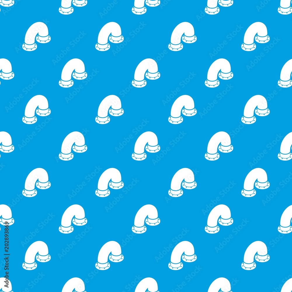 Poster Pipe pattern vector seamless blue repeat for any use