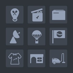 Premium set of fill icons. Such as ball, data, web, pointer, location, folder, play, toy, storage, parachuting, map, sign, japan, document, teddy, baby, radio, duck, antenna, paper, sky, table, office