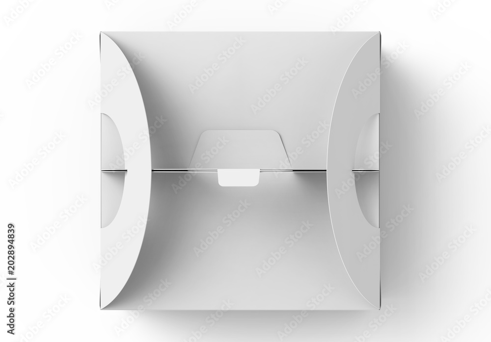 Wall mural white box with handle