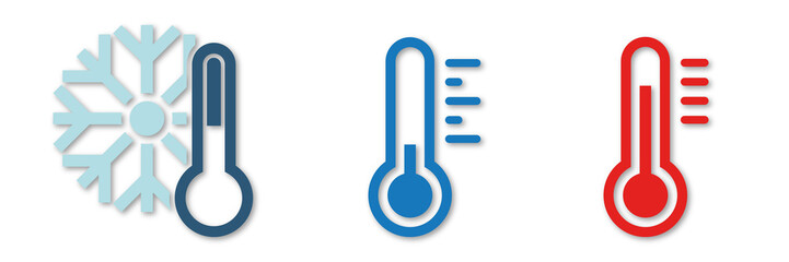 Fototapeta Symbol-Set - Temperaturen obraz
