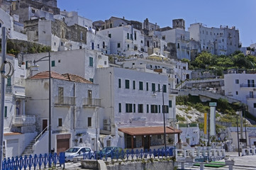 Fototapeta premium Italy, Puglia, Gargano, the old part of the village of Peschici