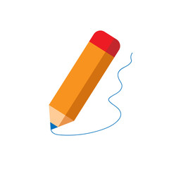 Pencil Icon Vector. Perfect pictogram illustration on white background.