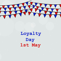 Fototapeta premium Illustration of USA Loyalty Day background