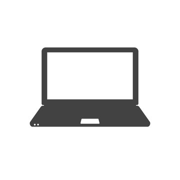 Laptop icon vector isolated