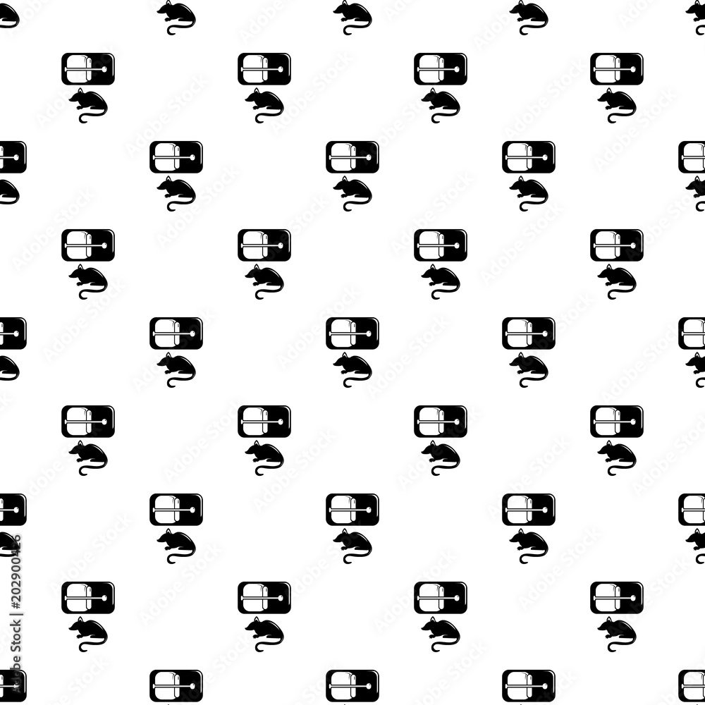 Poster mousetrap pattern vector seamless repeating for any web design