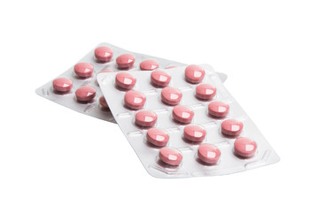 Pack of pills isolated