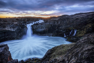 Aldeyjarfoss, Islande, berühmter Wasserfall in Island