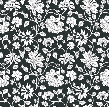 seamless flower  paisley pattern