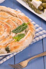 Greek spinach pie. 
