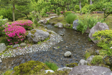 Japanese Garden in Kanazawa, Japan