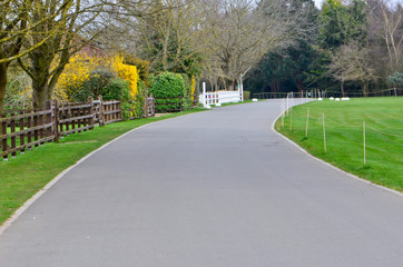 Road in Virginia water England
