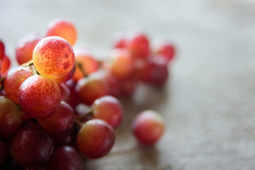 Fresh bunch of red grapes fuit