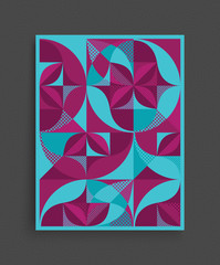 Cover design template. Abstract colorful geometric design. Vector illustration. Can be used for advertising, marketing, presentation.