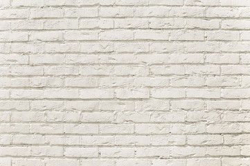 White brick wall background texture