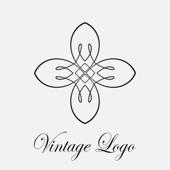 Vintage ornamental logo