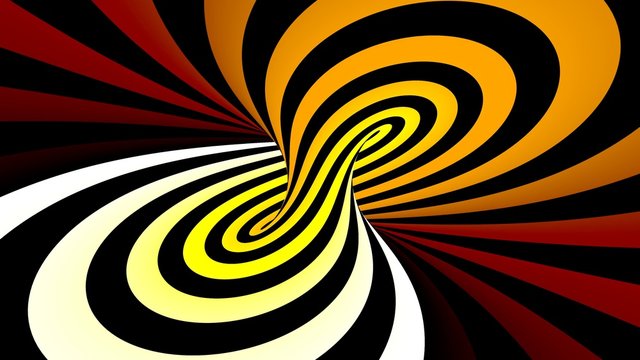 Hypnotic spiral illusion 3D rendering © designprojects