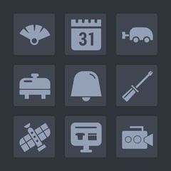 Premium set of fill icons. Such as heater, sale, notification, ecommerce, cart, baby, home, pram, calendar, video, station, business, construction, white, space, planet, handle, equipment, japanese
