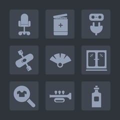 Premium set of fill icons. Such as woman, doctor, plug, activity, adapter, japanese, clothes, furniture, medical, pharmacy, health, hospital, kayaking, interior, female, fashion, sound, traditional