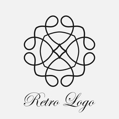 Vintage ornamental logo