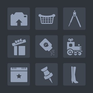 Premium set of fill icons. Such as decoration, holiday, drawing, picture, geometry, instrument, container, market, bottle, white, tool, transport, work, toy, basket, locomotive, store, object, powder