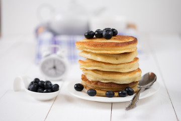 Pancakes and blueberry