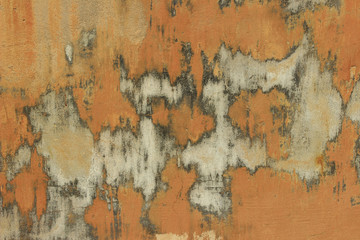 Abstract Colors. Old Painted Wall. Wall Texture Background.Wall Texture Grunge Background With A Lot Of Copy Space. Abstract Background,Orange And Gray Colors. Colorful Abstract Painted Background.

