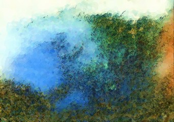 Colorful digital painting texture background. Abstract graphic design art.