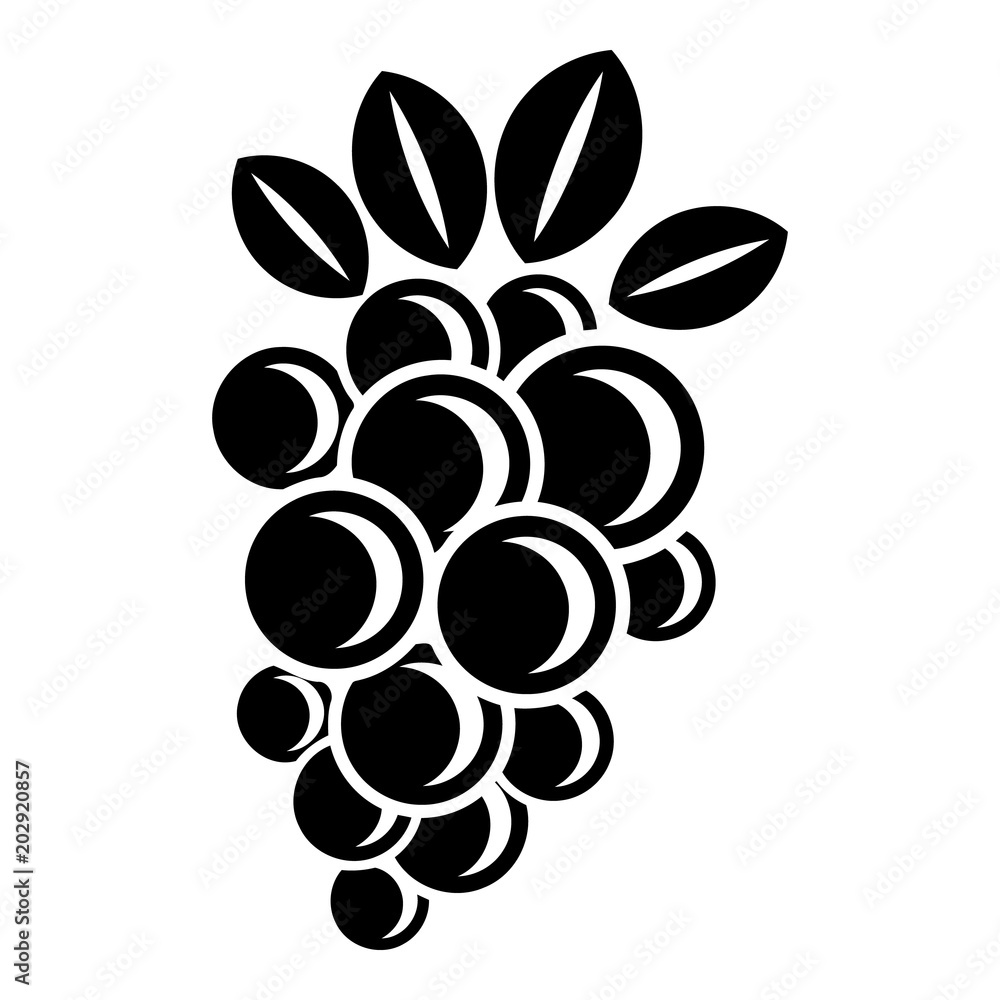 Aufkleber isabella grape icon. simple illustration of isabella grape vector icon for web