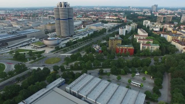 Aerial view of the BMW Museum