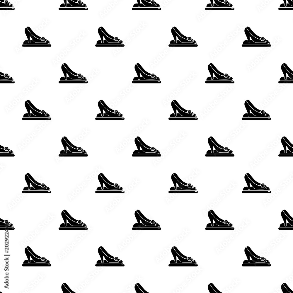 Poster princess shoes pattern vector seamless repeating for any web design