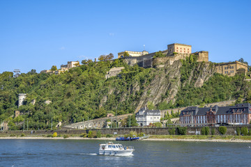 Fototapeta na wymiar Koblenz, Festung Ehrenbreitstein