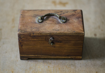 Wooden box front
