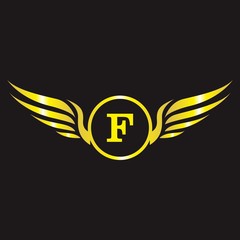 Obraz premium F letter logo design for company, technology and branding 
