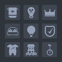 Premium set of fill icons. Such as location, white, house, pointer, clothing, bedroom, baby, textile, king, extreme, boat, security, towel, crown, child, sky, parachuting, clothes, pin, kid, queen