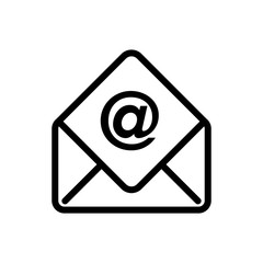 Mail icon ui simple style flat illustration