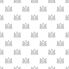 Prince crown pattern vector seamless repeating for any web design