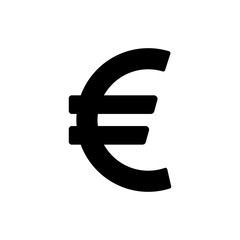 Euro currency symbol icon. Vector