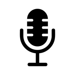 Microphone Icon vector flat design