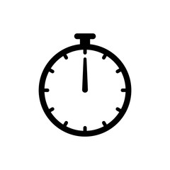 Timer clock icon ui simple style flat illustration
