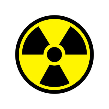 radiation symbol vector flat