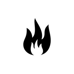 Fire icon ui simple style flat illustration