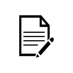 Paper and pen icon - Vector