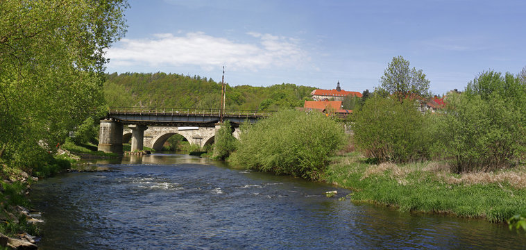 Panorama miasta Bardo na Dolnym Śląsku