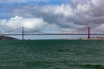 salazar bridge in lisbon, portugal