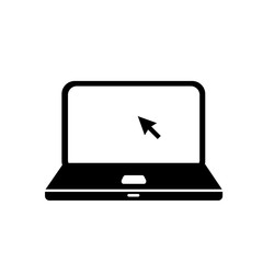 Laptop flat Icon vector