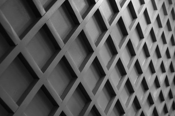 Geometric texture with lines, rhombuses. Black and white, background