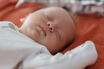 Sweet dream of a newborn boy
