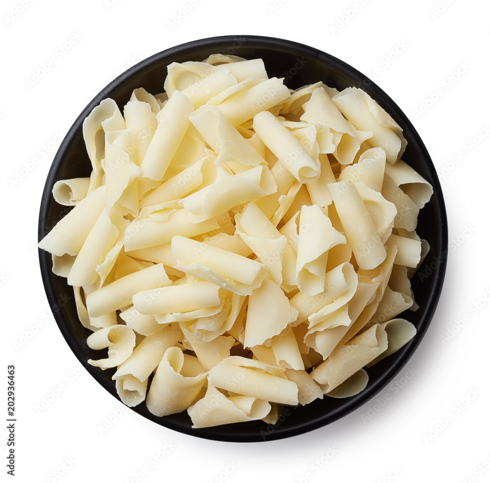 Sticker Bowl of white chocolate shavings