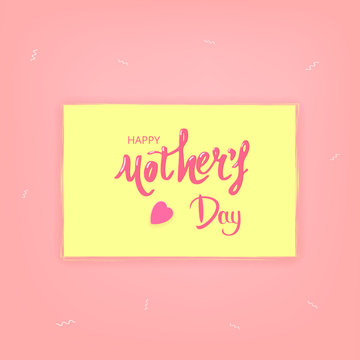 Happy Mother's Day. Vector Illustration.