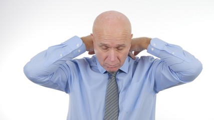 Businessman Image Arranging His Shirt Collar